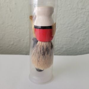 Vintage 2 Shaving Brush Red White  705/7 & Black Made In Israel